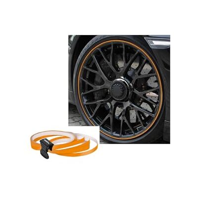 Foliatec PIN Striping ráfky design auto ozdobné proužky nálepka na okraj ráfků pro 4 ráfky, oranžová Foliatec PIN Striping ráfky design auto ozdobné proužky nálepka na okraj ráfků pro 4 ráfky, oranžová
