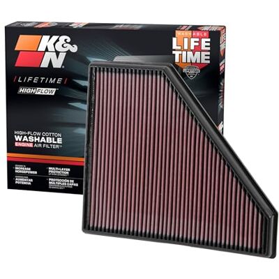 K&N 33-2496 Motorluftfilter: Hochleistung, Prämie, Abwaschbar, Ersatzfilter,Erhöhte Leistung, 2013-2019 (Camaro, ATS, CTS) K&N 33-2496 Motorluftfilter: Hochleistung, Prämie, Abwaschbar, Ersatzfilter,Erhöhte Leistung, 2013-2019 (Camaro, ATS, CTS)