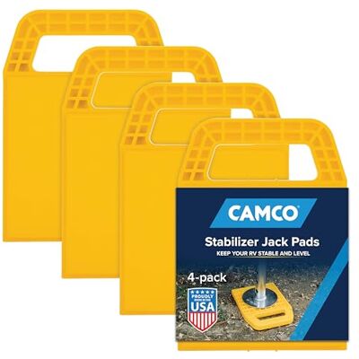 Camco 44595 podložek pro zvedáky a opěrky obytných vozů, 4 kusy Camco 44595 podložek pro zvedáky a opěrky obytných vozů, 4 kusy
