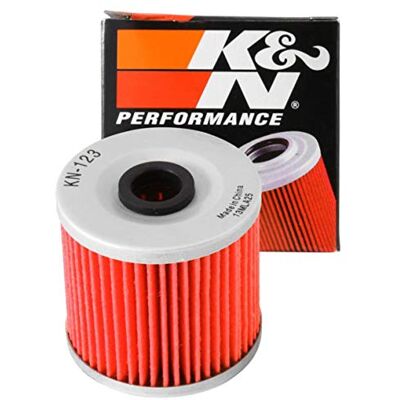 K&N Powersports Ölfilter Kartusche 55x56mm kompatibel mit Kawasaki (KN-123), Rot K&N Powersports Ölfilter Kartusche 55x56mm kompatibel mit Kawasaki (KN-123), Rot