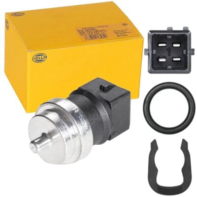 HELLA 6PT 009 309-551 senzor, teplota chladicí kapaliny 4pólová s montážním materiálem HELLA 6PT 009 309-551 senzor, teplota chladicí kapaliny 4pólová s montážním materiálem