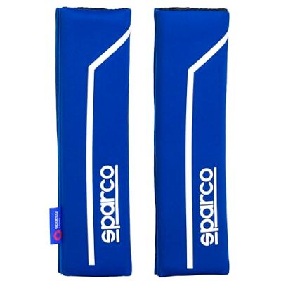 Sparco SPC1200 Pillow Seat Belt, modrá/bílá Sparco SPC1200 Pillow Seat Belt, modrá/bílá