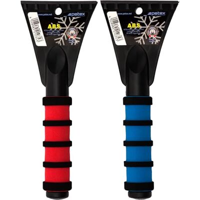 Petex Škrabka na led na auto škrabka na led škrabka na okna s měkkou rukojetí, délka 25 cm, ergonomická a protiskluzová, model 4502, 1 kus v červené nebo modré barvě Petex Škrabka na led na auto škrabka na led škrabka na okna s měkkou rukojetí, délka 25 cm, ergonomická a protiskluzová, model 4502, 1 kus v červené nebo modré barvě