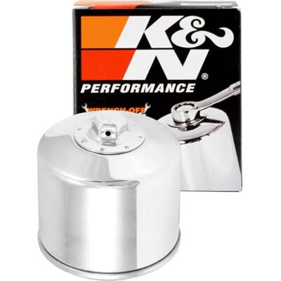 K&N Powersports Ölfilter Patrone Chrome 78x79mm kompatibel mit Harley Davidson (KN-172C), Chrom K&N Powersports Ölfilter Patrone Chrome 78x79mm kompatibel mit Harley Davidson (KN-172C), Chrom