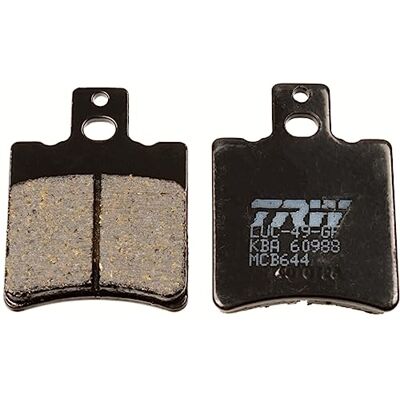 TRW MCB644 Organic Allround Bremsbelagsatz für Atala Carosello 1997 Vorderachse und andere Motorräder TRW MCB644 Organic Allround Bremsbelagsatz für Atala Carosello 1997 Vorderachse und andere Motorräder