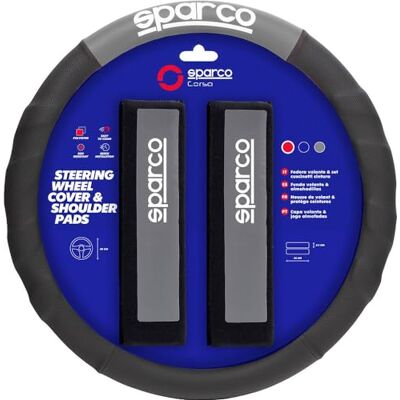 Sparco SPC1111KGR sada 2 polštářků + krytů Steering Wheel, Grey Sparco SPC1111KGR sada 2 polštářků + krytů Steering Wheel, Grey