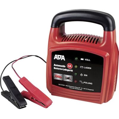 APA 16626 Automatik Batterie-Ladegerät, automatische Sicherung, Erhaltungsmodus, 12 V, 4A APA 16626 Automatik Batterie-Ladegerät, automatische Sicherung, Erhaltungsmodus, 12 V, 4A