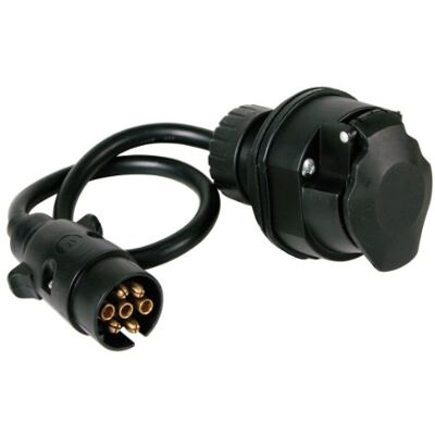 Lampa Pilot LA_38992 Anhänger-Adapter, 7-polig Stecker auf 13-polig Buchse Lampa Pilot LA_38992 Anhänger-Adapter, 7-polig Stecker auf 13-polig Buchse