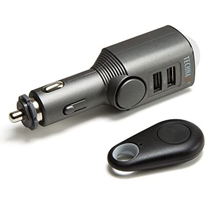 Technaxx Auto alarm, 110dB alarm do auta s detektorem pohybu PIR, alarm vozidla pro zapalovač cigaret 12–24 V, dálkové ovládání, 2 USB nabíjecí porty, přídavná ochrana pro osobní automobily, obytné Technaxx Auto alarm, 110dB alarm do auta s detektorem pohybu PIR, alarm vozidla pro zapalovač cigaret 12–24 V, dálkové ovládání, 2 USB nabíjecí porty, přídavná ochrana pro osobní automobily, obytné