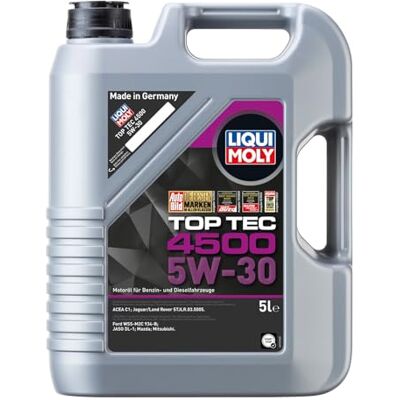 Liqui Moly Top Tec 4500 5W-30 5 L Syntetická technologie motorového oleje Č. výr.: 3729, bezbarvý Liqui Moly Top Tec 4500 5W-30 5 L Syntetická technologie motorového oleje Č. výr.: 3729, bezbarvý