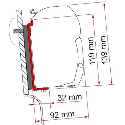Fiamma F45 S – F45 L – ZIP Kit Adapter Westfalia (High Roof) Fiamma F45 S – F45 L – ZIP Kit Adapter Westfalia (High Roof)