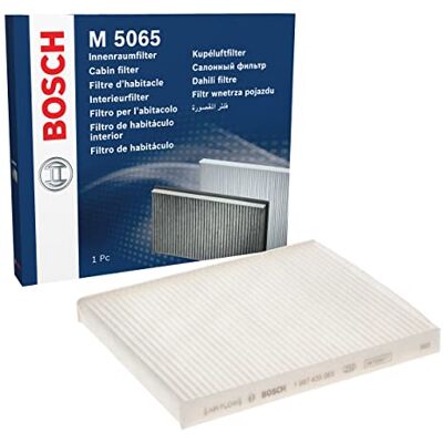 Bosch M5065 standardní interiérový filtr filtruje pyl a prach náhradní filtr pro lepší kvalitu vzduchu v interiéru vozidla Bosch M5065 standardní interiérový filtr filtruje pyl a prach náhradní filtr pro lepší kvalitu vzduchu v interiéru vozidla