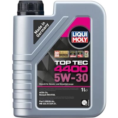 Liqui Moly Top Tec 4400 5W-30 1 L Syntetická technologie motorového oleje výr. č.: 3750, bezbarvý Liqui Moly Top Tec 4400 5W-30 1 L Syntetická technologie motorového oleje výr. č.: 3750, bezbarvý