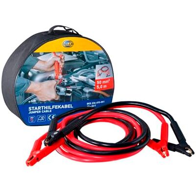 HELLA Startovací kabel propojovací kabel do auta 5,0 metrů startovací kabel pro benzínové a dieselové motory s taškou na přenášení 8KS 236 693-001 HELLA Startovací kabel propojovací kabel do auta 5,0 metrů startovací kabel pro benzínové a dieselové motory s taškou na přenášení 8KS 236 693-001