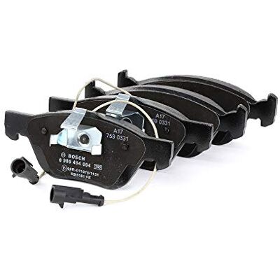 Bosch BP120 Auto Bremsbeläge vorne -Qualität für leises Bremsen mit wenig Staub ECE-R90 zertifiziert kupferfrei 1 Set mit 4 Bremsbelägen Bosch BP120 Auto Bremsbeläge vorne -Qualität für leises Bremsen mit wenig Staub ECE-R90 zertifiziert kupferfrei 1 Set mit 4 Bremsbelägen