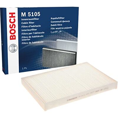 Bosch M5105 standardní interiérový filtr filtruje pyl a prach náhradní filtr pro lepší kvalitu vzduchu v interiéru vozidla Bosch M5105 standardní interiérový filtr filtruje pyl a prach náhradní filtr pro lepší kvalitu vzduchu v interiéru vozidla
