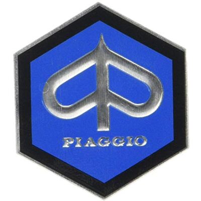 RMS Emblem Piaggio Hexagon Cascade for Vespa Sprint Rally etc. – hliník, 49x43 mm, modrá RMS Emblem Piaggio Hexagon Cascade for Vespa Sprint Rally etc. – hliník, 49x43 mm, modrá