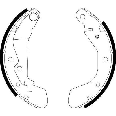 HELLA 8DB 355 002-791 Bremsbackensatz H9715 für u.a. CHEVROLET / DAEWOO / HOLDEN / OPEL HELLA 8DB 355 002-791 Bremsbackensatz H9715 für u.a. CHEVROLET / DAEWOO / HOLDEN / OPEL