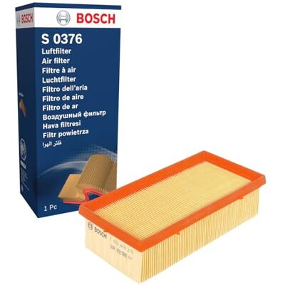Bosch S0376 Vzduchový filtr pro auta čistí nasávaný vzduch od částic vysoká odolnost proti vlhkosti a roztržení Bosch S0376 Vzduchový filtr pro auta čistí nasávaný vzduch od částic vysoká odolnost proti vlhkosti a roztržení