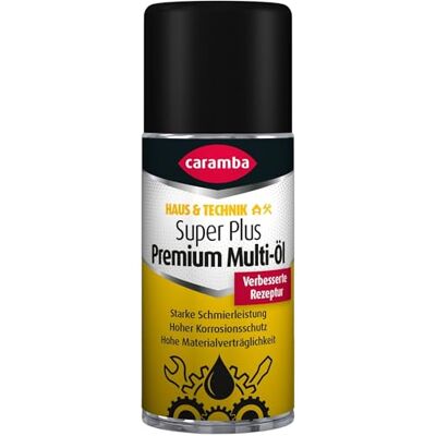 Caramba Super Plus Premium Multi olej, rozpouštědlo rzi, mazivo, kontaktní sprej a čistič, ochrana proti opotřebení a korozi, mono stříkací hlava, 100 ml Caramba Super Plus Premium Multi olej, rozpouštědlo rzi, mazivo, kontaktní sprej a čistič, ochrana proti opotřebení a korozi, mono stříkací hlava, 100 ml