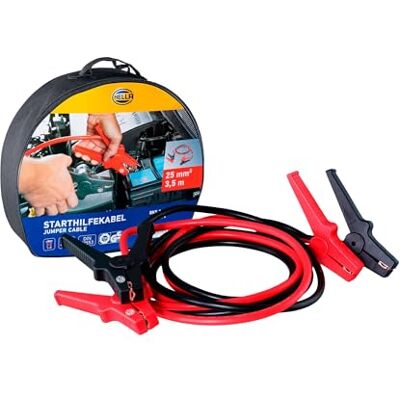 HELLA Startovací kabel propojovací kabel do auta 3,5 metru startovací kabel pro benzínové a dieselové motory s taškou 8KS 236 688-001 HELLA Startovací kabel propojovací kabel do auta 3,5 metru startovací kabel pro benzínové a dieselové motory s taškou 8KS 236 688-001