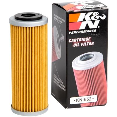 K&N Powersports Ölfilter Kartusche 33x87mm kompatibel mit Husqvarna, KTM (KN-652), Rot K&N Powersports Ölfilter Kartusche 33x87mm kompatibel mit Husqvarna, KTM (KN-652), Rot