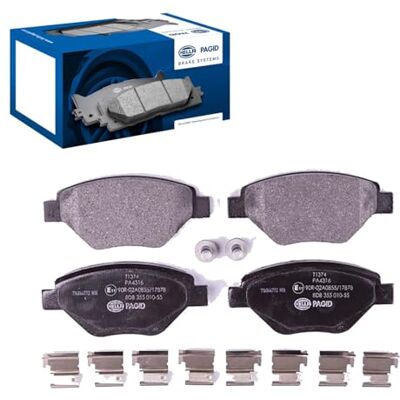 HELLA 8DB 355 010-551 Bremsbeläge nicht für Verschleißwarnanzeige vorbereitet T1374 für u.a. RENAULT HELLA 8DB 355 010-551 Bremsbeläge nicht für Verschleißwarnanzeige vorbereitet T1374 für u.a. RENAULT