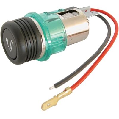 Carpoint Zigarettenanzünder-Stecker mit Licht 12V, Schwarz Carpoint Zigarettenanzünder-Stecker mit Licht 12V, Schwarz