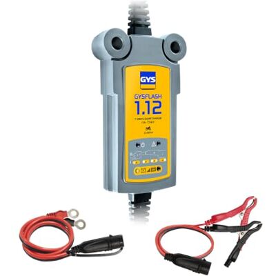 GYS Nabíječka 12 V pro motocykly, Jet lyže, motorová sportovní vozidla a sekačky na trávu, FLASH 1.12 GYS Nabíječka 12 V pro motocykly, Jet lyže, motorová sportovní vozidla a sekačky na trávu, FLASH 1.12