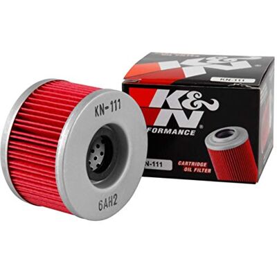 K&N Powersports olejový filtr kartuše 69 x 45 mm kompatibilní s Honda (KN-111), červená K&N Powersports olejový filtr kartuše 69 x 45 mm kompatibilní s Honda (KN-111), červená