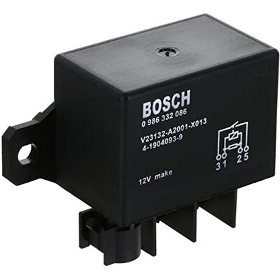 Bosch 0986332086 Leistungsrelais 12V 150A, IP5K4, Betriebstemperatur von -40° C bis 100° C, Wechselrelais, 5 Pin Relais Bosch 0986332086 Leistungsrelais 12V 150A, IP5K4, Betriebstemperatur von -40° C bis 100° C, Wechselrelais, 5 Pin Relais