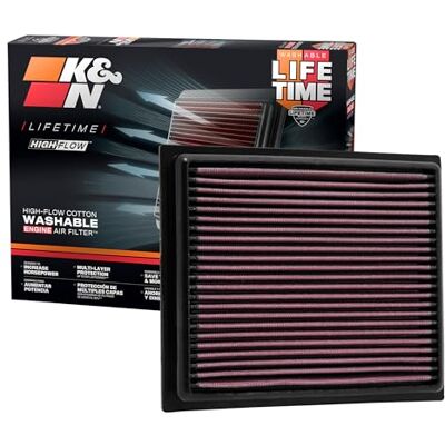 K&N Vzduchový filtr motoru 33-2435, vysoce výkonný, prémiový, omyvatelný, náhradní filtr, zvýšený výkon, 2010-2019 (Auris, RAV4 Hybrid, Prius, NX300h, CT300h, Eclipse Cross) K&N Vzduchový filtr motoru 33-2435, vysoce výkonný, prémiový, omyvatelný, náhradní filtr, zvýšený výkon, 2010-2019 (Auris, RAV4 Hybrid, Prius, NX300h, CT300h, Eclipse Cross)
