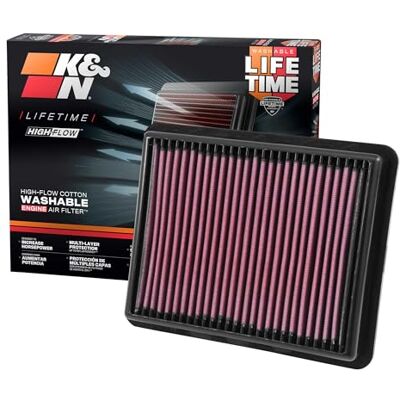 K&N Vzduchový filtr 33-3024: Vysoký výkon, prémie, omyvatelný, náhradní filtr, zvýšený výkon, 2012-2019 (CX-5, CX-9, 6, 2, Atenza, Axela K&N Vzduchový filtr 33-3024: Vysoký výkon, prémie, omyvatelný, náhradní filtr, zvýšený výkon, 2012-2019 (CX-5, CX-9, 6, 2, Atenza, Axela
