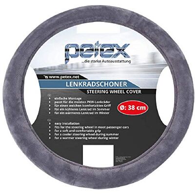 Petex 433110803 Design 1108 Lenkradbezug Silber 36-38cm, M Petex 433110803 Design 1108 Lenkradbezug Silber 36-38cm, M