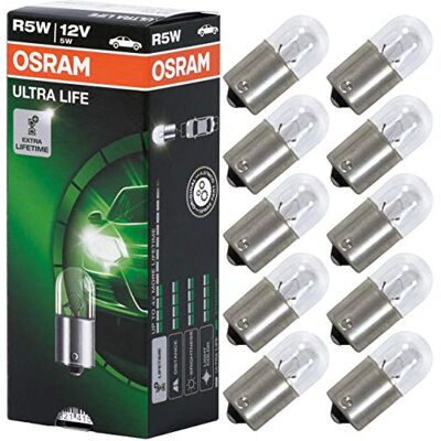 Osram ULTRA LIFE stojací lampa R5W, 5007ULT, 12V, 10dílná skládací krabice, stříbrná Osram ULTRA LIFE stojací lampa R5W, 5007ULT, 12V, 10dílná skládací krabice, stříbrná