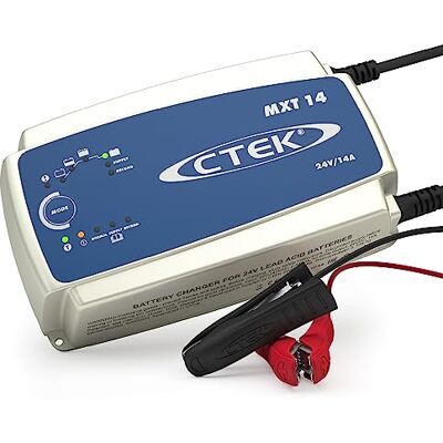 CTEK MXT 14 Profesionální nabíječka baterií 24 V a napájení, nabíječka pro užitková vozidla, autobusy, dílny a nákladní automobily, kondicionování a režim AGM s integrovaným teplotním senzorem CTEK MXT 14 Profesionální nabíječka baterií 24 V a napájení, nabíječka pro užitková vozidla, autobusy, dílny a nákladní automobily, kondicionování a režim AGM s integrovaným teplotním senzorem
