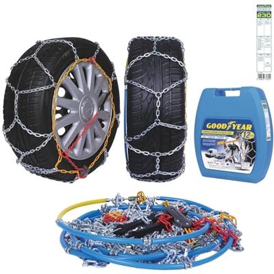 Goodyear 77932 sněhové řetězy 12 mm pro SUV, dodávky a obytné vozy se samoupínacím systémem, velikost 230 Goodyear 77932 sněhové řetězy 12 mm pro SUV, dodávky a obytné vozy se samoupínacím systémem, velikost 230