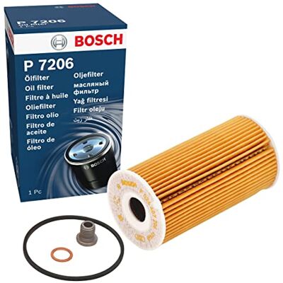 Bosch P7206 Olejový filtr pro auta odděluje saze a kovové částice od motorového oleje umožňuje spolehlivé mazání motoru Bosch P7206 Olejový filtr pro auta odděluje saze a kovové částice od motorového oleje umožňuje spolehlivé mazání motoru