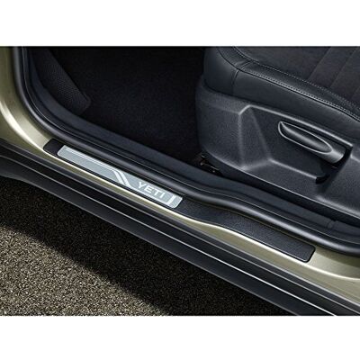Skoda 5L0071303 ušlechtilá ocel nástupní lišty 4X lišty vstupy v+h prahy dveří s nápisem YETI Skoda 5L0071303 ušlechtilá ocel nástupní lišty 4X lišty vstupy v+h prahy dveří s nápisem YETI