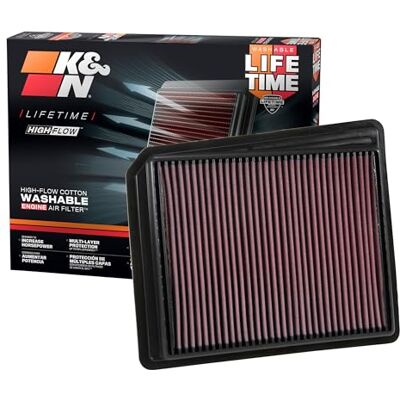 K&N Tauschluftfilter kompatibel mit Nissan Titan XD 5.6 V8 2016- (33-5058) K&N Tauschluftfilter kompatibel mit Nissan Titan XD 5.6 V8 2016- (33-5058)