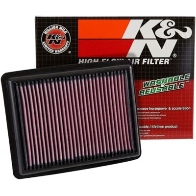 K&N 33-3058 Motorluftfilter: Hochleistung, Prämie, Abwaschbar, Ersatzfilter,Erhöhte Leistung, 2015-2017 (Civic IX Type R, Civic Type R) K&N 33-3058 Motorluftfilter: Hochleistung, Prämie, Abwaschbar, Ersatzfilter,Erhöhte Leistung, 2015-2017 (Civic IX Type R, Civic Type R)