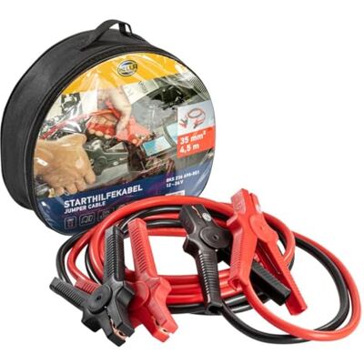 HELLA Startovací kabel propojovací kabel do auta 4,5 metru startovací kabel pro benzínové a dieselové motory s taškou na přenášení 8KS 236 690-001 HELLA Startovací kabel propojovací kabel do auta 4,5 metru startovací kabel pro benzínové a dieselové motory s taškou na přenášení 8KS 236 690-001