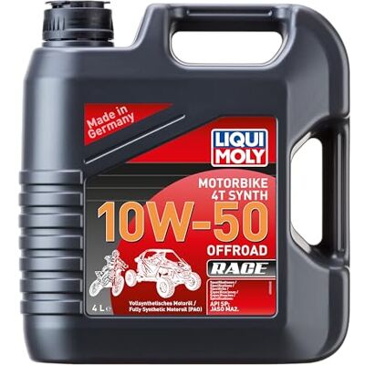 Liqui Moly Motorbike 4T Synth 10W-50 Offroad Race 4 L Motocykl 4taktní olej výr. č.: 3052 Liqui Moly Motorbike 4T Synth 10W-50 Offroad Race 4 L Motocykl 4taktní olej výr. č.: 3052