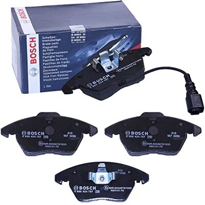 Bosch Automotive BP938 brzdové destičky přední náprava certifikace ECE-R90 čtyři brzdové destičky v sadě, černá, 0 986 424 797 Bosch Automotive BP938 brzdové destičky přední náprava certifikace ECE-R90 čtyři brzdové destičky v sadě, černá, 0 986 424 797