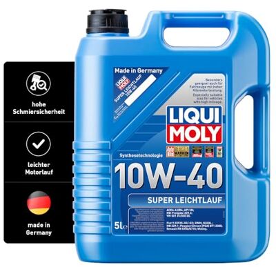 Liqui Moly Super lehký chod 10W-40 5 L technologie syntetického motoru výr. č.: 1301, bezbarvý Liqui Moly Super lehký chod 10W-40 5 L technologie syntetického motoru výr. č.: 1301, bezbarvý