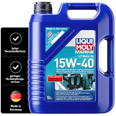 Liqui Moly Marine 4T Motor Oil 15W-40 5 L Boot minerální motorový olej výr. č.: 25016 Liqui Moly Marine 4T Motor Oil 15W-40 5 L Boot minerální motorový olej výr. č.: 25016