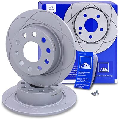 ATE 2x ORIGINAL POWER DISC brzdový kotouč sada brzdových kotoučů vzadu plný Ø253 ATE 2x ORIGINAL POWER DISC brzdový kotouč sada brzdových kotoučů vzadu plný Ø253