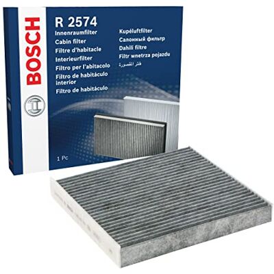 Bosch Vnitřní filtr R2574 s aktivním uhlím filtruje pachy, pyl a prach náhradní filtr pro lepší kvalitu vzduchu v interiéru vozidla Bosch Vnitřní filtr R2574 s aktivním uhlím filtruje pachy, pyl a prach náhradní filtr pro lepší kvalitu vzduchu v interiéru vozidla