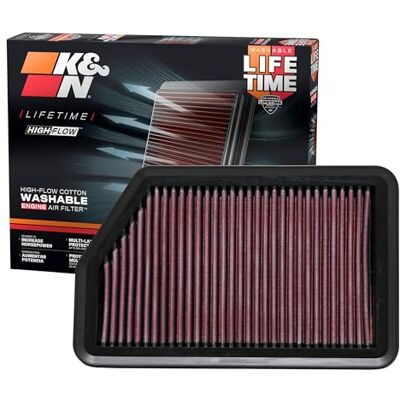 K&N Vzduchový filtr 33-2451: Vysoký výkon, prémie, omyvatelný, náhradní filtr, zvýšený výkon, 2010-2019 (i40, Elanta GT, i30, Elantra, ix35, Tucson, Carens, cee d, Forte, Forte 5, Certao, K3) K&N Vzduchový filtr 33-2451: Vysoký výkon, prémie, omyvatelný, náhradní filtr, zvýšený výkon, 2010-2019 (i40, Elanta GT, i30, Elantra, ix35, Tucson, Carens, cee d, Forte, Forte 5, Certao, K3)