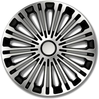 Petex Radkappen Satz 15 Zoll Volante Silber/schwarz (1350-3627) Petex Radkappen Satz 15 Zoll Volante Silber/schwarz (1350-3627)